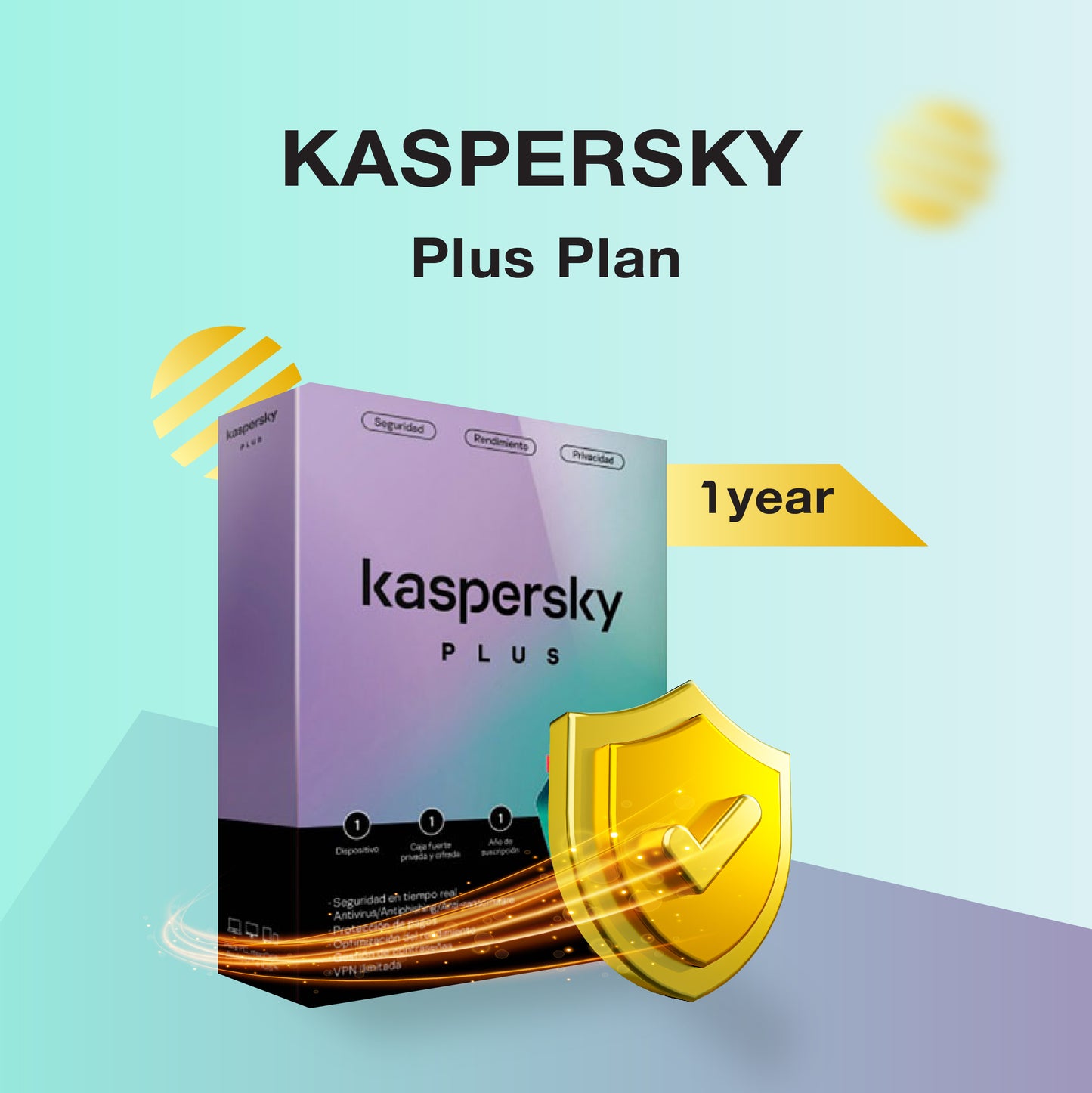 بطاقة اشتراك كاسبرسكاي 12 شهرا | Kaspersky Plus