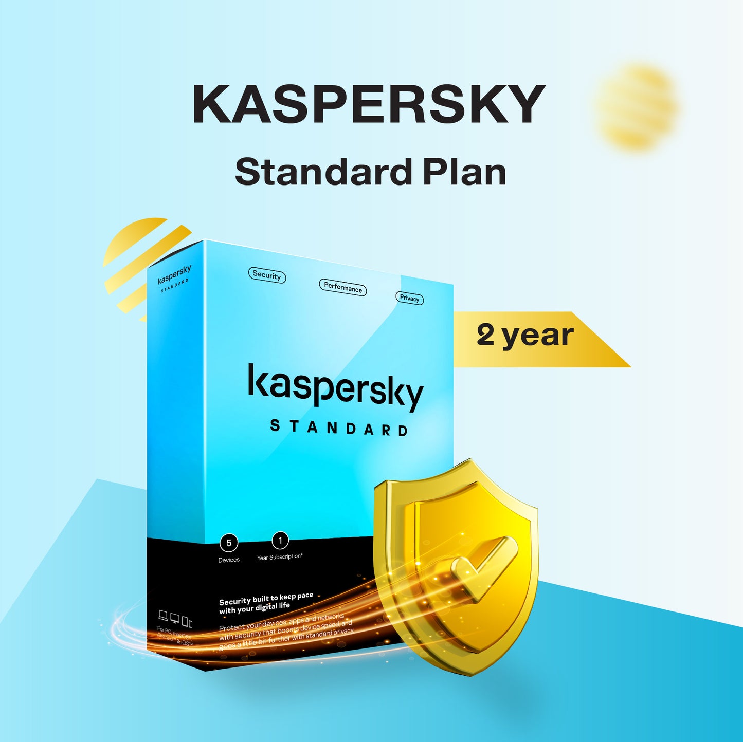 بطاقة اشتراك كاسبرسكاي 24 شهرا | Standard Plan